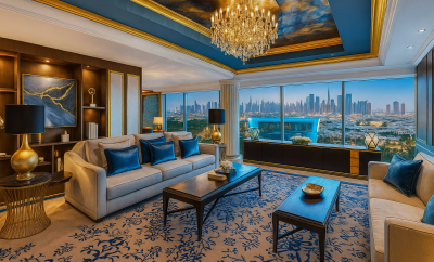 LUXE 2BR Penthouse Duplex Royal Suite | Private Jacuzzi | Creek View | Serviced